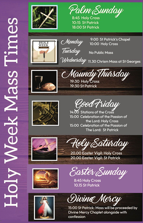 Holy Week 2026 Mass times
